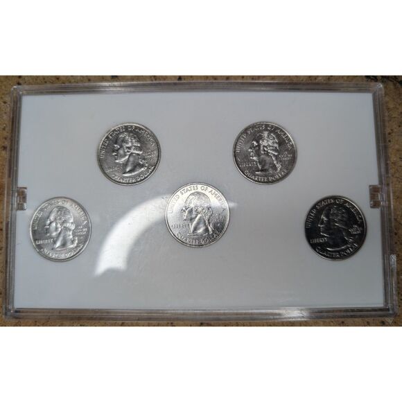 2005 State Quarter Set – “Platinum Edition” Display Case - Picture 2 of 2